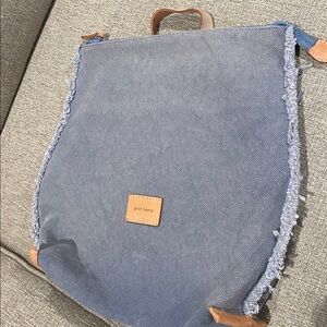 Blue and Tan women’s bag